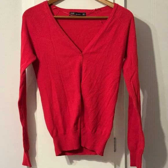 Zara Red Sweater - Picture 2 of 7